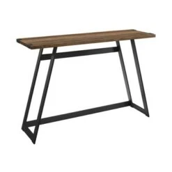 Urban Industrial Entry Table with Wood and Metal - Saracina Home Dark Walnut -Console Tables Sales unnamed file 656