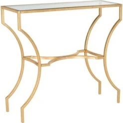 Alphonse Console - Gold/Glass - Safavieh 6 Alphonse Console - Gold/Glass - Safavieh -Console Tables Sales unnamed file 658