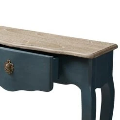 Mazarine Classic and Provincial Spruce Finished Console Table Blue - Baxton Studio -Console Tables Sales unnamed file 682
