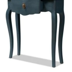 Mazarine Classic and Provincial Spruce Finished Console Table Blue - Baxton Studio -Console Tables Sales unnamed file 683