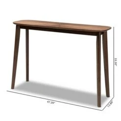 Wendy Wood Console Table Walnut - Baxton Studio -Console Tables Sales unnamed file 689