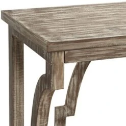 Crestview Collection Farmhouse Chestnut Wood Three-Tier Console Table 64" x 36" Brown Antique White for Living Room Entryway House -Console Tables Sales unnamed file 694