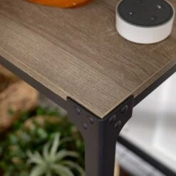 Benny Urban Industrial Angle Iron Entryway Table - Saracina Home Dark Walnut -Console Tables Sales unnamed file 775