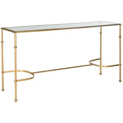 Lucille Console Table - Gold/Glass - Safavieh 4 Lucille Console Table - Gold/Glass - Safavieh - Image 2