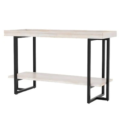 Grislare Rectangular Sofa Table - HOMES: Inside + Out Antique White/black 9 Grislare Rectangular Sofa Table - HOMES: Inside + Out Antique White/black - Image 7