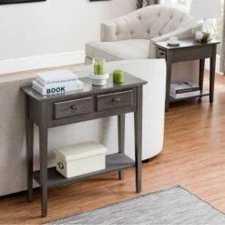 Favorite Finds Hall Console Smoke Gray - Leick Home -Console Tables Sales unnamed file 836