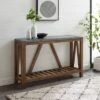 Taylen A Frame Farmhouse Entryway Console Table - Saracina Home Dark Walnut/white Oak -Console Tables Sales unnamed file 86