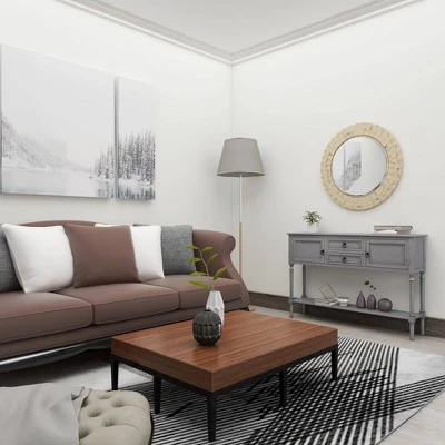 Olivia & May Traditional Wood Console Table Gray - Olivia & May 13 Olivia & May Traditional Wood Console Table Gray - Olivia & May - Image 11