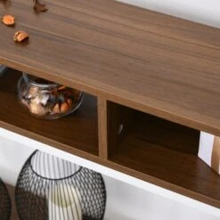 HOMCOM Industrial Style Entryway Console Table Desk with Shelf Living Room Bedroom -Console Tables Sales unnamed file 876