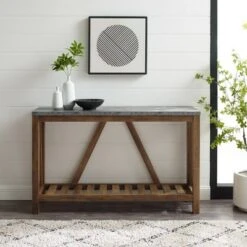 Taylen A Frame Farmhouse Entryway Console Table - Saracina Home Dark Walnut/white Oak 14 Taylen A Frame Farmhouse Entryway Console Table - Saracina Home Dark Walnut/white Oak -Console Tables Sales unnamed file 88