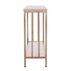 Brampton Faux Stone Console Table Champagne - Aiden Lane -Console Tables Sales unnamed file 897