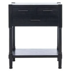 Filbert 3 Drawers Console Table - Safavieh Black -Console Tables Sales unnamed file 915