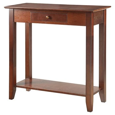 American Heritage Hall Table with Drawer Shelf - Breighton Home Black 9 American Heritage Hall Table with Drawer Shelf - Breighton Home Black - Image 7
