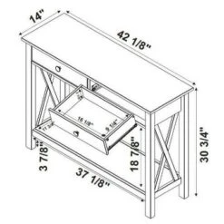 Davis Console Table - Linon Antiqued White -Console Tables Sales unnamed file 996